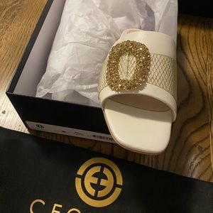 Brand new in box Cecelia cream Maui sandals